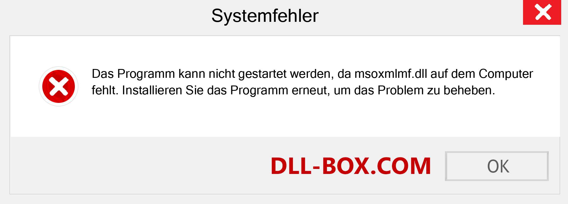 msoxmlmf.dll-Datei fehlt?. Download für Windows 7, 8, 10 - Fix msoxmlmf dll Missing Error unter Windows, Fotos, Bildern