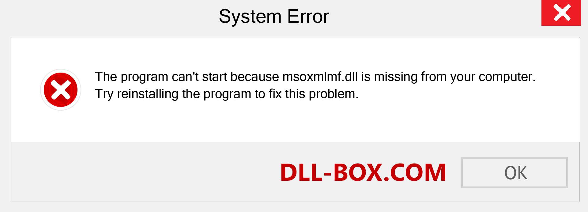  msoxmlmf.dll file is missing?. Download for Windows 7, 8, 10 - Fix  msoxmlmf dll Missing Error on Windows, photos, images